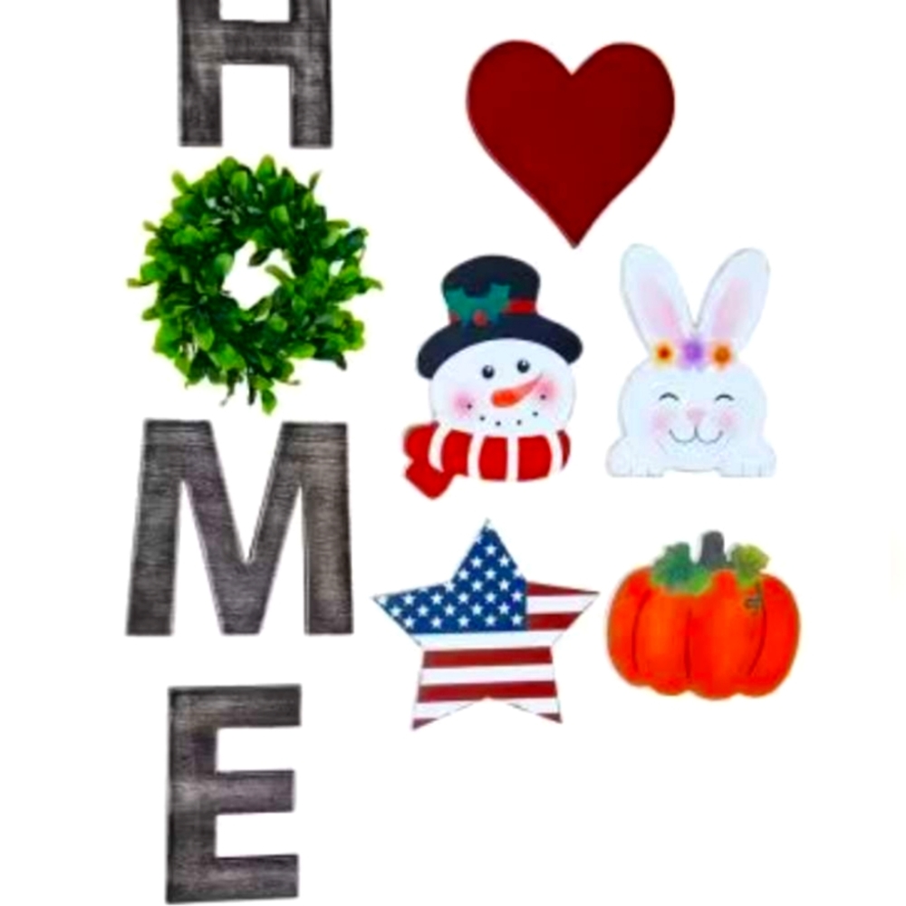 Interchangeable HOME sign